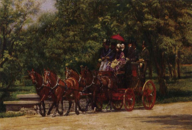 Thomas Eakins fairman rogers fyrspann oil painting image